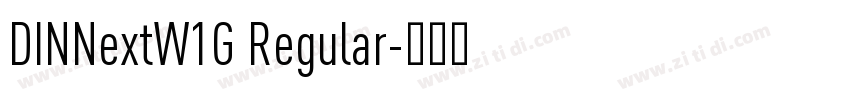 DINNextW1G Regular字体转换